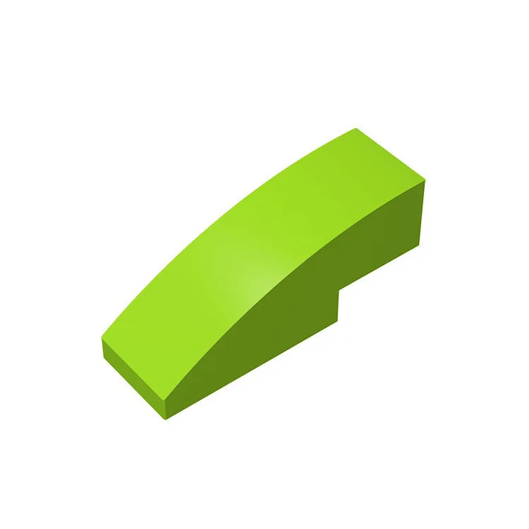 100pcs MOC Part 50950 Slope Curved 3 x 1 No Studs Building Block Particles DIY Construction Compatible Brick Toy Kid Gift
