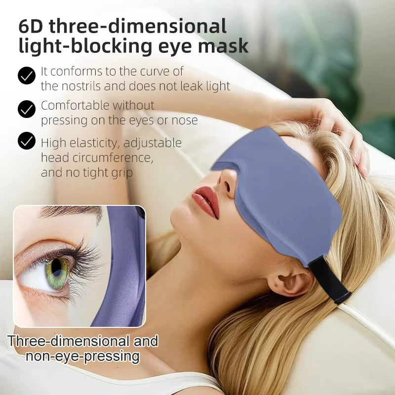 3D Sleeping Mask Block Out Light Soft Padded Sleep Mask For Eyes Slaapmasker Eye Shade Blindfold Sleeping Aid Face Mask Eyepatch