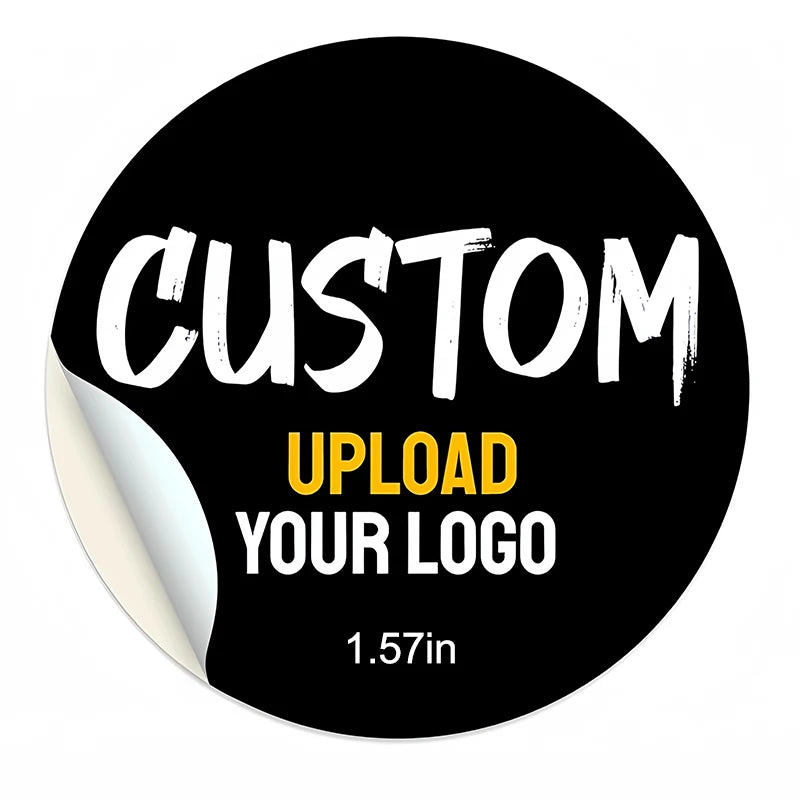 Customized Photo & Logo Stickers Instant Service-Personalized Vinyl Decals for Weddings,Parties, Brand Promotion, Durable Labels