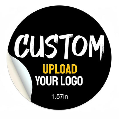 Customized Photo & Logo Stickers Instant Service-Personalized Vinyl Decals for Weddings,Parties, Brand Promotion, Durable Labels