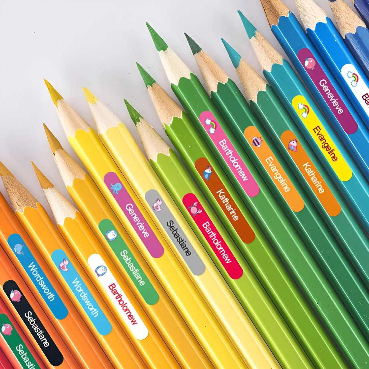 Customizable Name Stickers for Drinkware & Children's Stationery - Waterproof Personalized Labels with Eco-Friendly Adhesive
