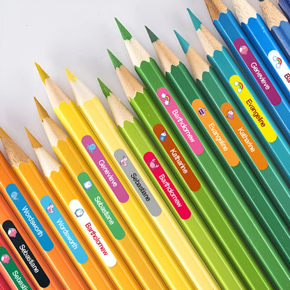 Customizable Name Stickers for Drinkware & Children's Stationery - Waterproof Personalized Labels with Eco-Friendly Adhesive