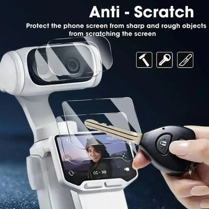 1-3Sets HD Tempered Glass with Easy Installation Kit for Insta360 Luna Ultra Screen Protectors Anti-Reflective Camera Lens Films