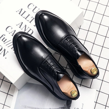 Classic Oxfords Shoes Men Retro Casual Business Social Leather Shoes For Men Office Wedding Leather Shoes Men's Dress Shoes