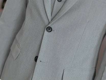 High-End Men's Wedding Suit 3-Piece Set Handsome Banquet Smart Casual Fashionable Three-Quarter Length Vest Trousers Four Season