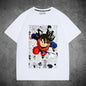 2026 Summer Dragon Ball Oversized T-shirt High Quality  Cotton Goku Manga Panel Print Unisex Retro Casual Tee for Adults Kids