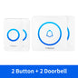 Meian Smart Home Doorbell Wireless Security Doorbell IP65 Waterproof Outdoor Door Bell 60 Songs 5 Volume Adjustable Chime Kit