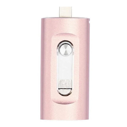 4-in-1 USB 3.0 External Flash Drive for iPhone & Type-C & Android & PC, Easy Backup and File Transfer, Photo Stick Memory Stick
