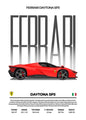 Classic Red Performance Sports Car Wall Art M3 F40 812 FS90 Luxury Car HD Canvas Print Poster Home Living Room Bedroom No Frame