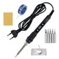 60W 80W Electric Soldering Iron LCD Digital Display Adjustable Temperature Welding Repair Tools 220V / 110V Solder Wire Tips