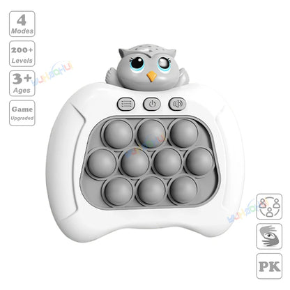Electronic Pop Light Up Game Handle Toys for Children Adults Fidget Anti Stress Relief Toys Chases Light Game Console Xmas Gifts