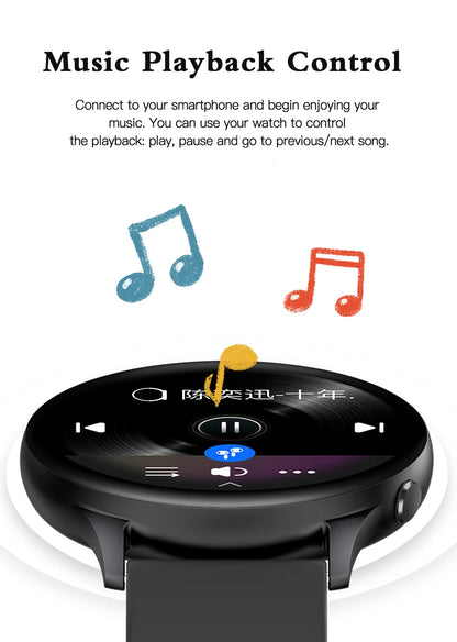 LIGE Nowy Smartwatch z Pomiarem Temperatury Ciała Damski Męski Ekran HD 360 Odbieranie Połączeń Wybieranie Połączeń Smartwatch Męskie Zegarki dla Kobiet Bransoletka