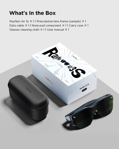 TCL RayNeo Air 4 /Air 4 PRO /Air 3S/2S Inteligentne okulary AR 201-calowy Micro OLED 3D HD Prywatne Kino do telefonu, komputera, konsoli do gier