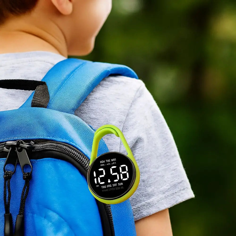 LED Electronic Hanging Watch Portable Digital Display Pocket Watch Pocket Style Waterproof Luminous Pocket Watch