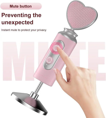 USB Gaming Condenser Mic Pink Heart Design, One-Click Mute Gain Control Plug & Play for PC Streamers Gamers and Video Creators