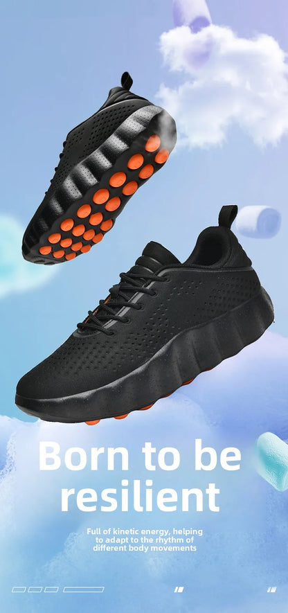 ClaWave Men Women Running Shoes Massage Particles Supercritical Cushioning Breathable Knit Sports Sneakers Non-slip Walking Shoe