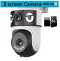 WiFi Dual Lens Dual Screen Camera 5K 10MP Waterproof AI Tracking O-kam Pro Outdoor Street CCTV Surveillance Cam