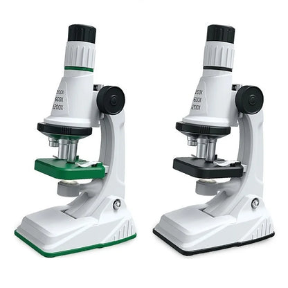 Kids Microscope Kit 200x 600x 1200x Biological Science Stem Toy Hand Loupe School Educational Pocket Microscope with LED Light
