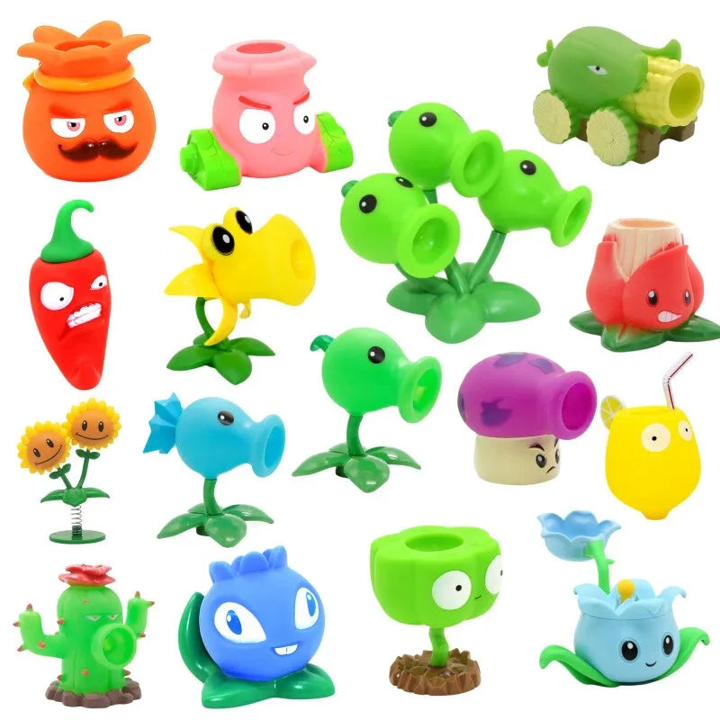 New Large Plants vs Zombies Figures Dr. Zomboss Peashooter Gargantuar Potato Mine Chomper Conehead For Kids Chrismas Toy Gifts