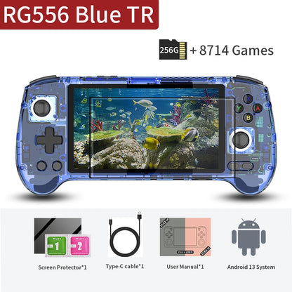 ANBERNIC RG556 Handheld Games Console 5.48'' AMOLED 1080*1920 Screen Android 5500mAh Portable Video Games Player AI Assistant