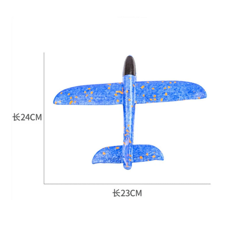 Children's Outdoor Ejection Aircraft Toys Foam Aircraft Oy Gun Parent-Child Outdoor Games Toys Children's Gifts Flying Toy