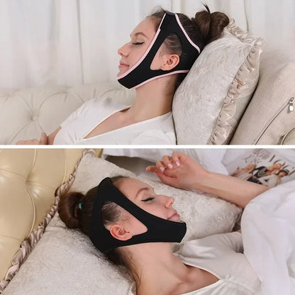 1-4pcs Triangular Chin Strap Anti Snoring Belt Mouth Guard Gifts for Women Men Better Breath Health Snore Stop Bandage Sleep Aid