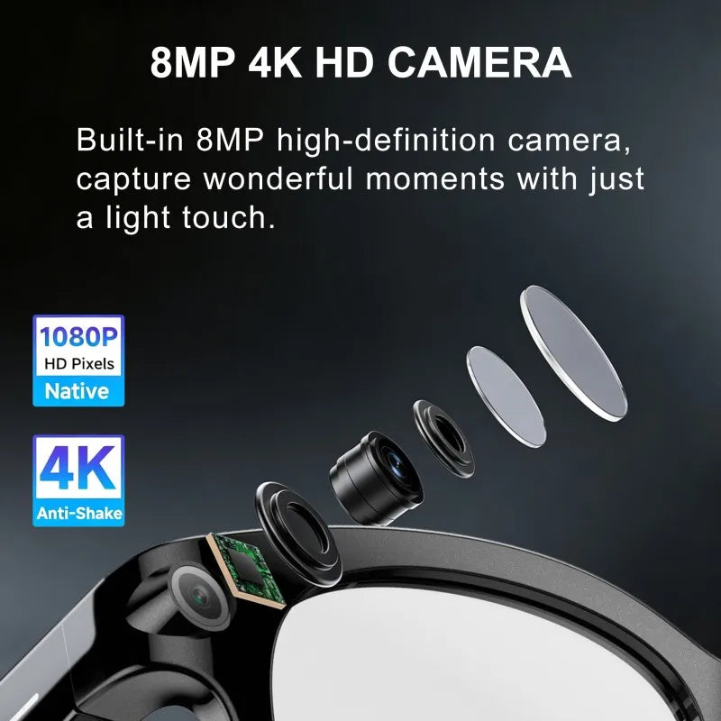 Xiaomi AI Smart Glasses 8K HD Camera LED light Translation Dialogue Meeting Video Record Outdoor Sports Sunglasses 2026 New