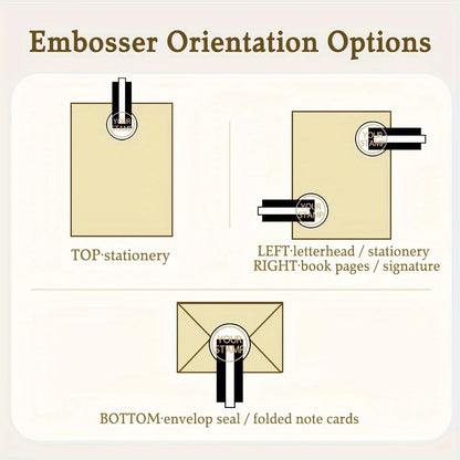 Embosser Stamp LOGO Customized Wedding Library Book Private Seals Customization Envelope Party Invitation Embossing Stamps DIY