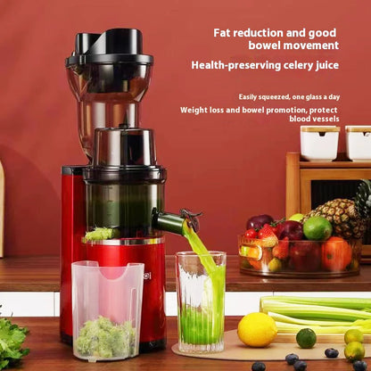 220V Juice Extractor Home Slag Separation Ginger Fruit Vegetable Juice Extractor Multifunctional Fruit Slow Juicer Automatic