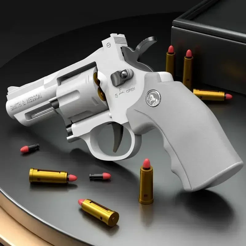 ZP5 357 Revolver Launcher Pistol EVA Soft Dart Bullet Toy Gun Airsoft CS Outdoor Shooting Game Kids Adult Gift