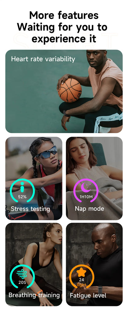 Dodobit Ai Non-screen Smart Bracelet with Heart Rate Blood Pressure Fitness Tracker Sport Reloj Inteligente 2026