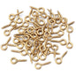 20-50pcs/lot Stainless Steel Eyepin Keychain Hook Eye Pins Mini Screw Pendants DIY Threaded Pin Fitting DIY Jewelry Bracelet