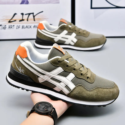 Double Star Training Walking Shoes, Breathable Mesh Sports Shoes, Versatile Fashion Trendy Men's Shoes