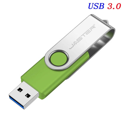 USB 3.0 Pendrive Memory Stick 4GB 8GB 16GB 32GB 64GB Metal USB Flash Drive Pen Drive USB Stick 128GB Rotatable Mini U Disk