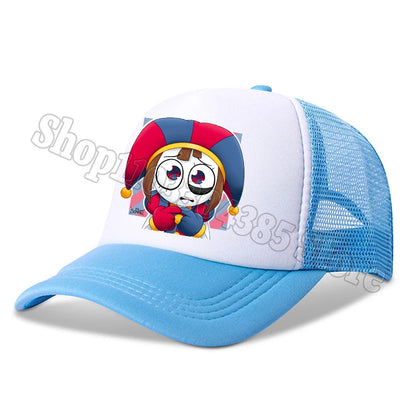 The Amazing Digital Circus Baseball Cap Kids Adult Outdoor Sports Sun Hat Summer Breathable Mesh Sunbonnet Kawaii Headgear Gift