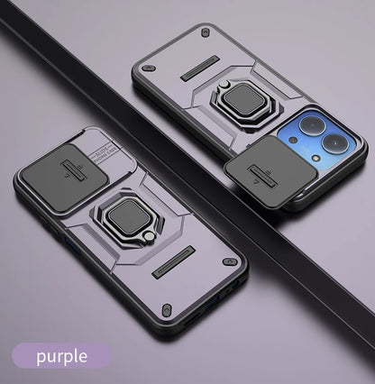 For Xiaomi Redmi 15C 4G 171mm Case Shockproof Armor Magnetic Holder Ring Case For Redmy 15C 15 C Redmi15C 4G Lens Protect Cover