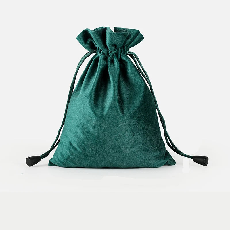 1pcs Gift Cloth Bags with Drawstring New Year Wedding Easter Package Pouches Soft Touching Jewelry Velvet Bag