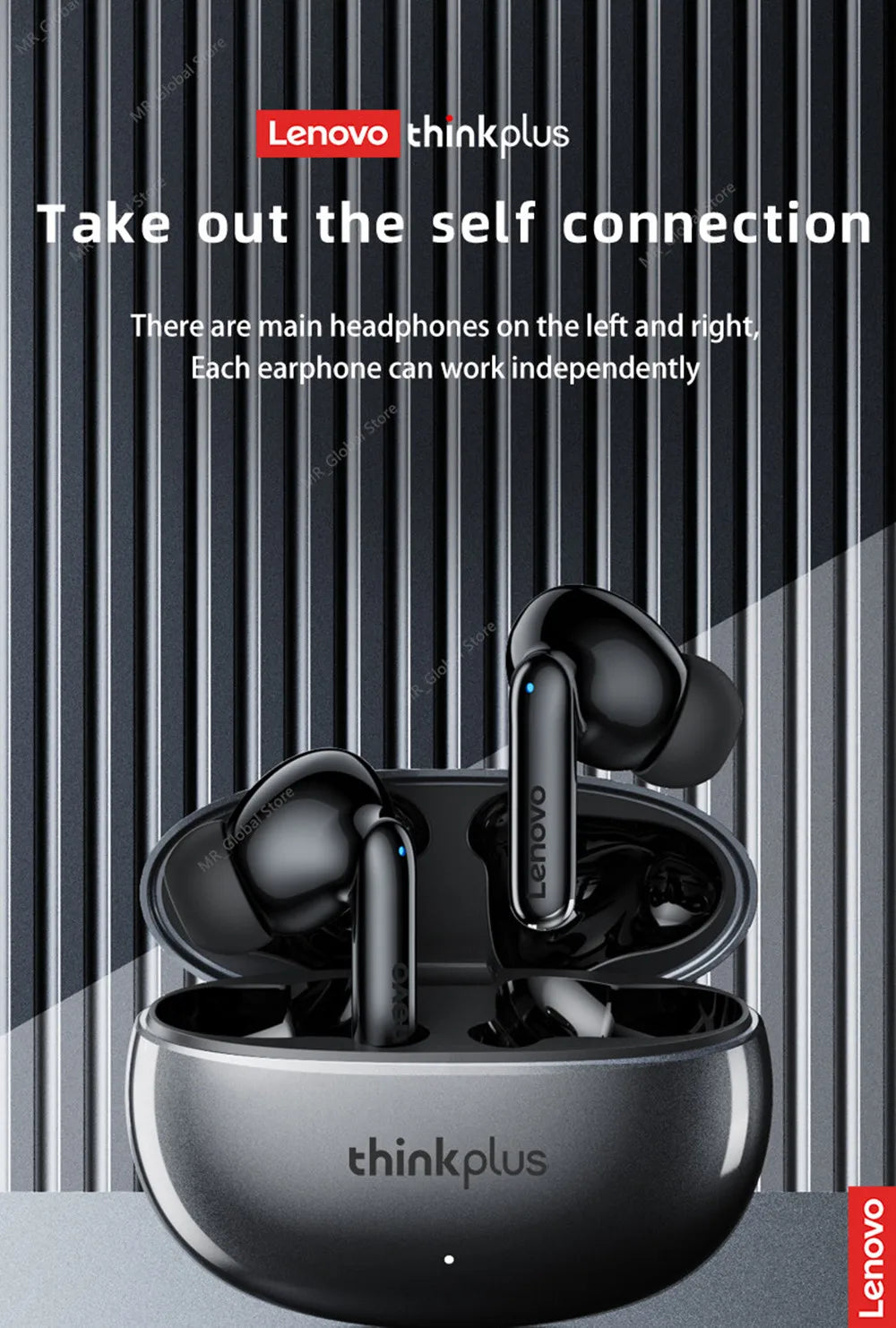 Oryginalne słuchawki Lenovo XT88 TWS bezprzewodowe Bluetooth 5.3 podwójny mikrofon Stereo redukcja szumów bas HIFI sterowanie dotykowe douszne