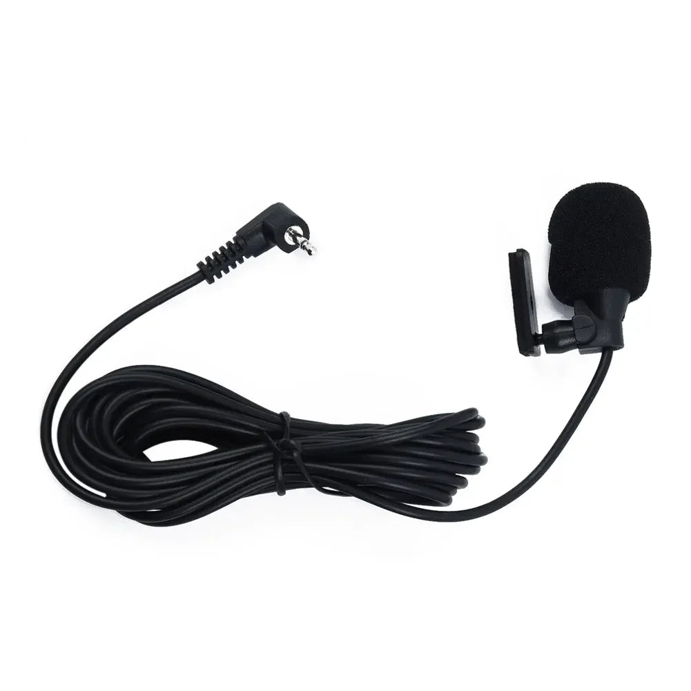 Car Audio Microphone Radio 3.5MM Microphone Plug Wired Mic 3m Cable for Bluetooth-compatible Pioneer Stereo Receiver PC Auto DVD