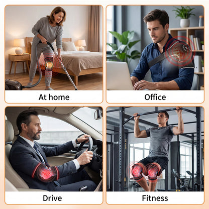 Infrared Heating Vibration Brace USB Plug In 660nm 850nm Red Light Pad for Knee Shoulder Elbow Joint Relax