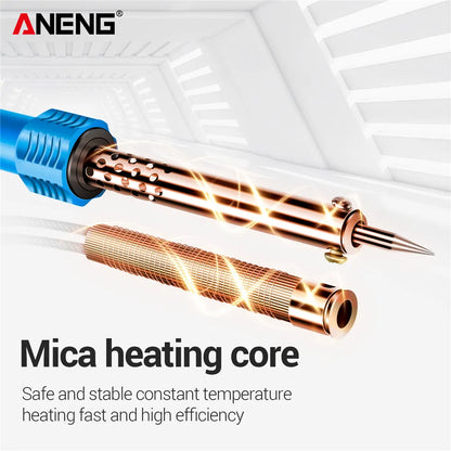 ANENG SL402 Electric Soldering Irons 220/110V Welding Repair Mica Heating Core 30/40/60W Temperature Adjustable Solder Tip Tools