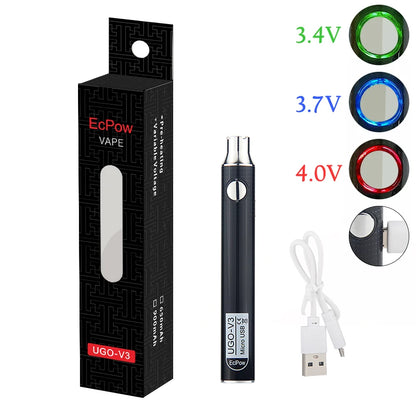 1pcs UGO-V3 900mAh Electric Soldering Iron Battery 3.4V-4.0V Preheat VV Slim Pen for 510 Thread Welding Heating Tool Pen