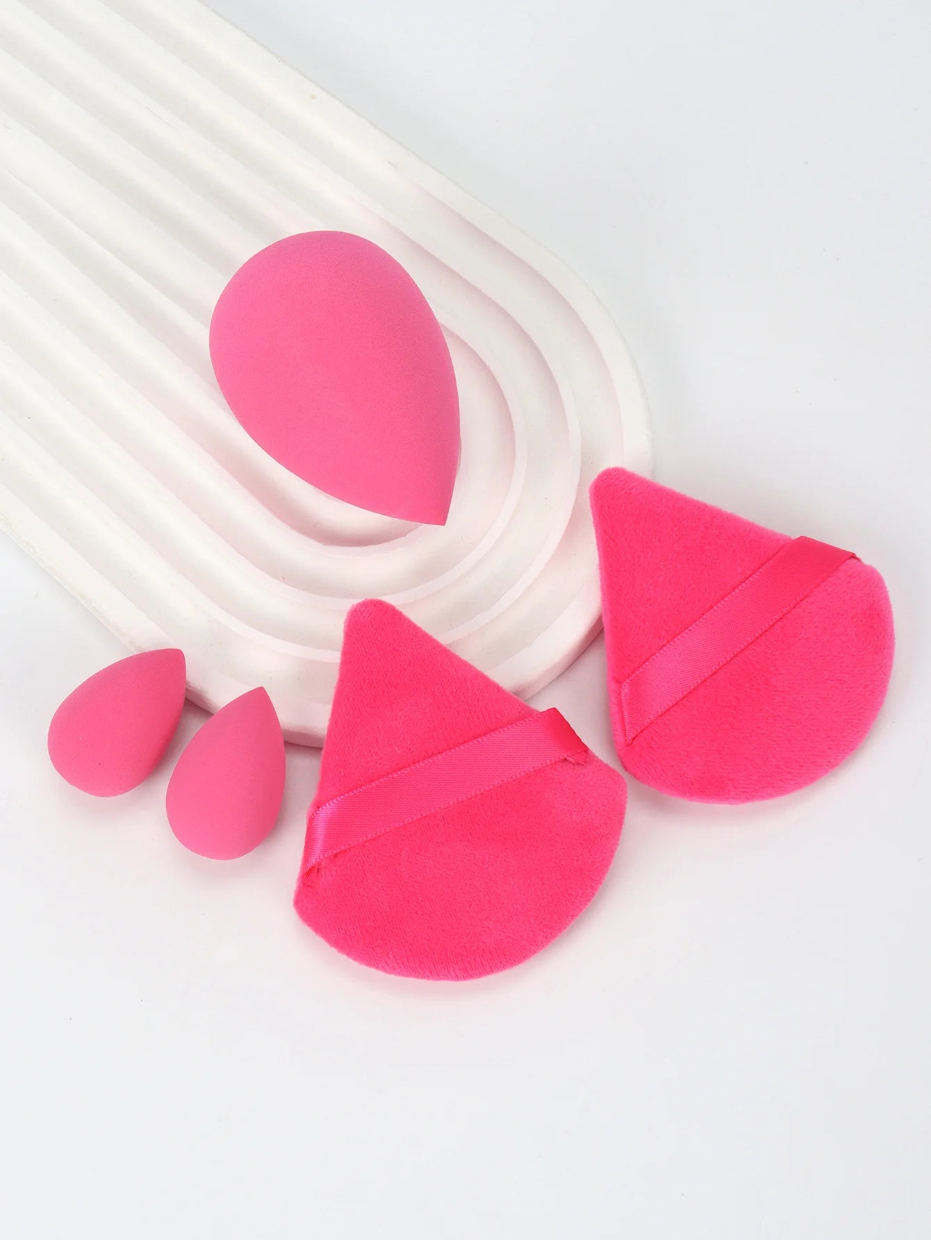 5Pcs Professional Makeup Sponge Set - Soft, Gentle, Multi-Purpose Tools for Perfect Foundation, Powder, and Blush Application