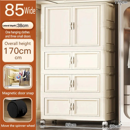 Home Use Baby Closet Easy Assembly Bedroom Storage Cabinet Thickened Children's Clothes Organizer Infant Wardrobe