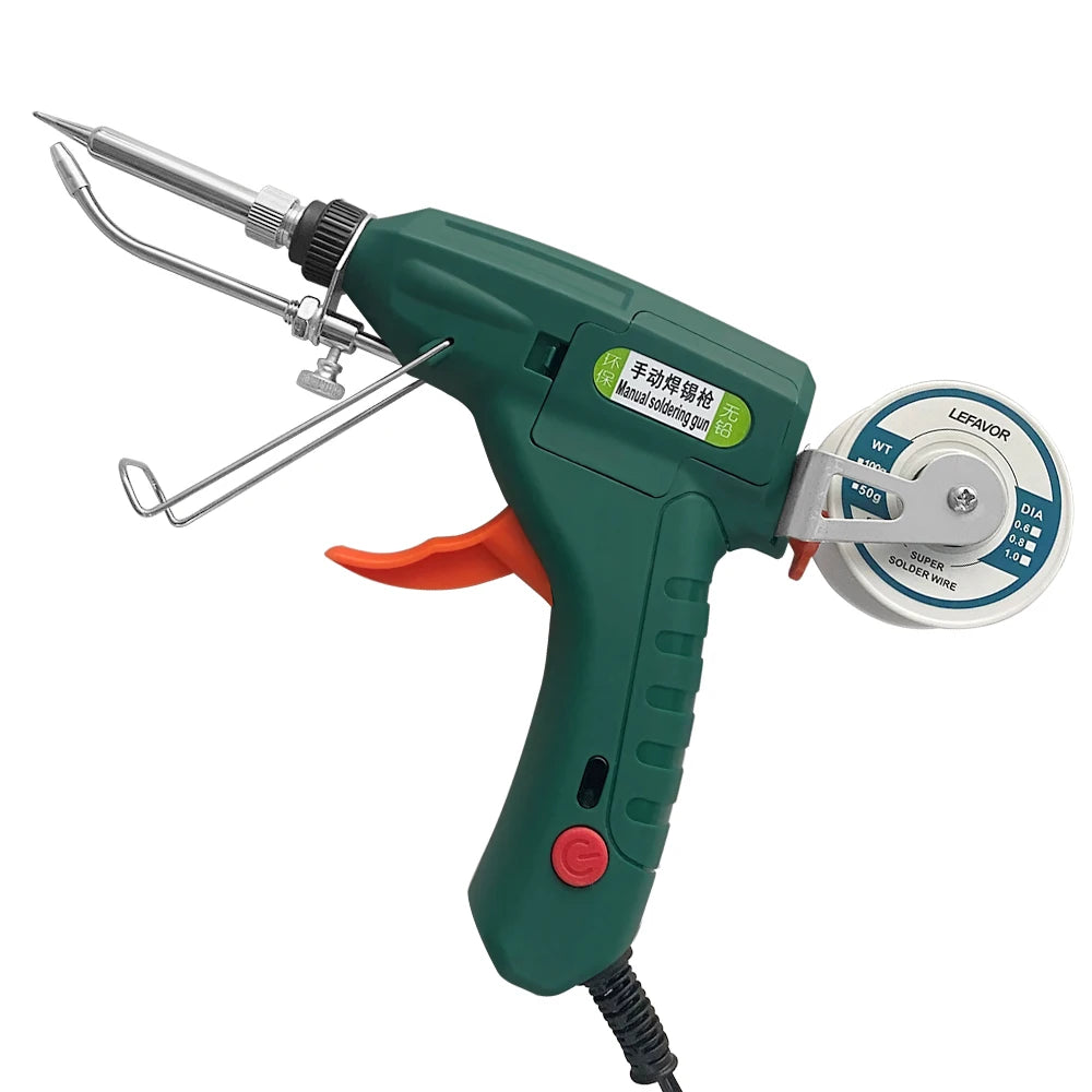 Electric Soldering Iron Gun Hand-held Internal Heating Soldering Iron Automatically Send Tin Gun Soldering Welding Repair Tool