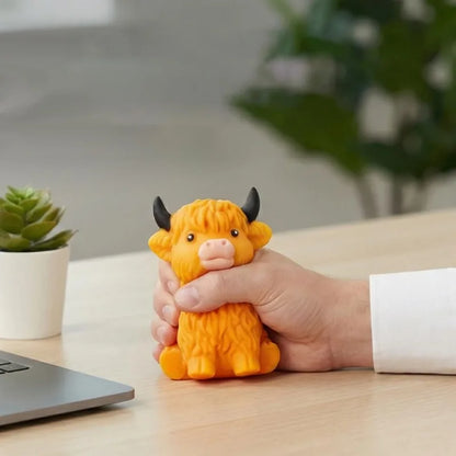 Highland Cow Sensory Toy For Slow Rising Squeeze Sensory Toys Highland Cow Stress Balls Gift Anxiety Relief Fidget Party Favor