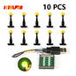 10PCS 0.8mm Pin RGB LED For LEGO Building Blocks USB Lamp DIY Street Light City Electric Decorate 1X1 Brick Compatible All Brand
