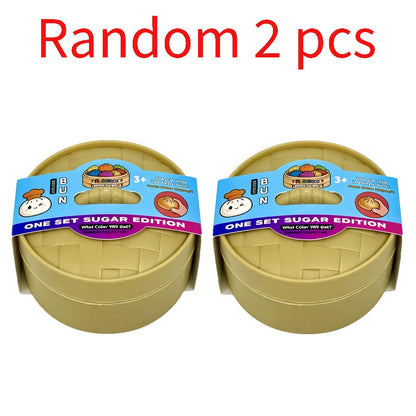 New 1-6pcs Blind Box Colorful Simulated Steamed Bun Squishy with Box Dumplings Sensory Squeeze Toy for Stress Relief