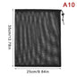 Black White Durable Mesh Drawstring Bag Storage Pouch Multi Purpose Home Travel Outdoor Activity Laundry Bag Stuff Sack