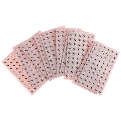NEW SALE 600Pcs/lot Double Grain Ears Stickers Acupuncture Ear Massage Press Seeds Needle